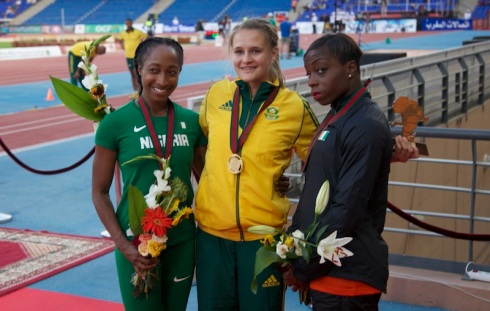 Rikenette Steenkamp was not left out in the gold rush as she added the African title to her national crown in the 100m hurdles.